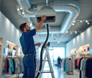allergy duct cleaning retail building